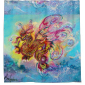 シードラゴンアクアブルーファンタジー シャワーカーテン (正面)