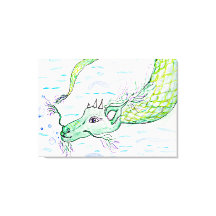 シードラゴンアートストレッドキャンバスプリント