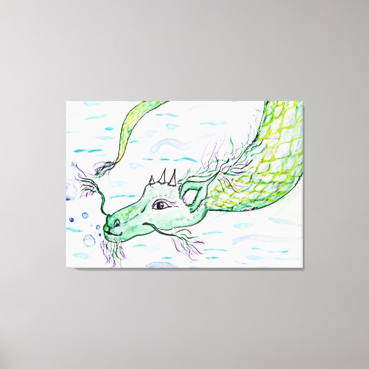 シードラゴンアートストレッドキャンバスプリント キャンバスプリント (正面)