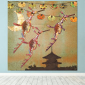 シードラゴンズ月明かりの旅キャンバス キャンバスプリント (インサイチュ (ウッドフロア))