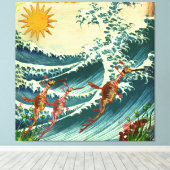 シードラゴンズ荒水キャンバス キャンバスプリント (インサイチュ (ウッドフロア))