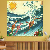 シードラゴンズ荒水キャンバス キャンバスプリント (インサイチュ (リビング))