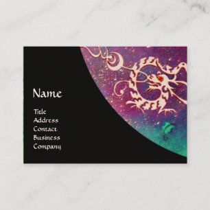 シードラゴンレッドワックスシール、美しいサロン、デイスパ 名刺