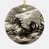 シードラゴン16世紀世界地図 セラミックオーナメント (正面)