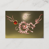 シードラゴン2アガテモノグラムグレー白レッド 名刺 (裏面)