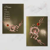 シードラゴン2アガテモノグラムグレー白レッド 名刺 (正面/裏面)