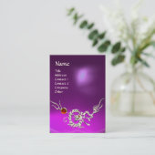 シードラゴン2アメジストモノグラムパープルホワイトバイオレット 名刺 (スタンド正面)