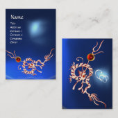 シードラゴン2トパーズモノグラムブルーホワイトレッド 名刺 (正面/裏面)