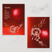 シードラゴン2ルビーモノグラムブルーホワイトレッド 名刺 (正面/裏面)