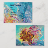 シードラゴン、ブルーイエローピンクパープル 名刺 (正面/裏面)