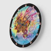 シードラゴン ラージ壁時計 (傾斜)