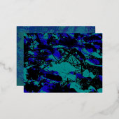 シードリームズフォイル招待状ハガキ 箔招待状ポストカード (正面/裏面)