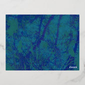 シードリームズフォイル招待状ハガキ 箔招待状ポストカード (裏面)