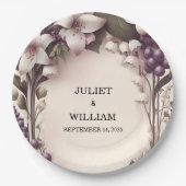 シードルーラルファームウッドフルーツアイビーヴィンヤード結婚ズ ペーパープレート (正面)