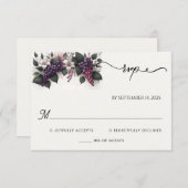 シードルーラルファームウッドフルーツアイビーヴィンヤード結婚ズ 出欠カード (正面/裏面)