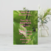 シード時間、収穫時間フラットグリーティングカード (スタンド正面)