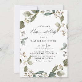 シード済ユーカリリース退職パーティー 招待状