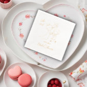 シード・イエス ブライダルシャワー 箔ナプキン