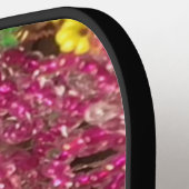 シード・ビーディング・フローラ配置パターン・抽象芸術 ピックルボールラケット (左詳細)