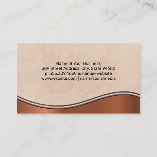 シード・ロゴの追加 | 庭師 名刺 (裏面)