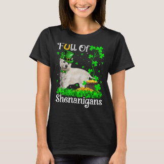 シーナおもしろいニガンスのウェスティードドッグセントパトリックの Tシャツ