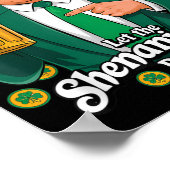 シーナニガンがトランプおもしろいSt patricksを始める ポスター (角)