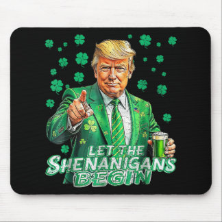 シーナニガンがトランプおもしろいSt patricksを始める マウスパッド