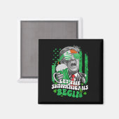 シーナニガンがトランプおもしろいSt patricksを始める マグネット (正面/裏面)