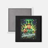 シーナニガンがトランプおもしろいSt patricksを始める マグネット (正面/裏面)