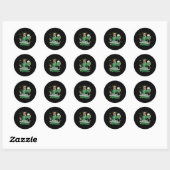 シーナニガンがトランプおもしろいSt patricksを始める ラウンドシール (シート)