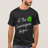 シーナニガンにst patricksのシャーマおもしろいーを tシャツ (正面)