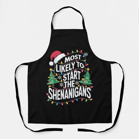 シーナニガン族のクリスマスを始める可能性が最も高い エプロン (正面)