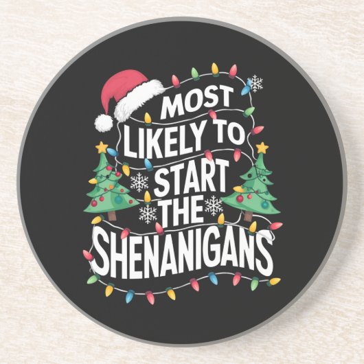 シーナニガン族のクリスマスを始める可能性が最も高い コースター (正面)