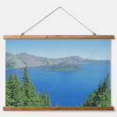 シーニックカスケードマウンテンズ山ベイカークレーターレイク 吊り下げ型タペストリー (正面2)
