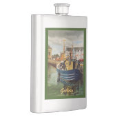 シーニックゴールウェイシティアイルランド魚釣りボート フラスク (右)