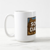 シーニックサウスダコタレトロシルエット コーヒーマグカップ (左)