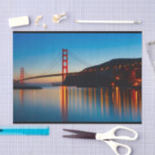 シーニックサンフランシスコブリッジティッシュペーパー 薄葉紙 (クラフト)