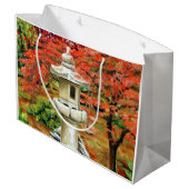 シーニックセントルイスミズーリ日本のガーデン ラージペーパーバッグ (裏面アングル)