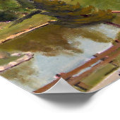 シーニックチャンドラーヒルワイナリー油絵 ポスター (角)