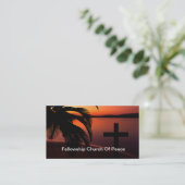 シーニックチャーチテーマダブルサイド名刺 名刺 (スタンド正面)