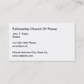 シーニックチャーチテーマダブルサイド名刺 名刺 (裏面)