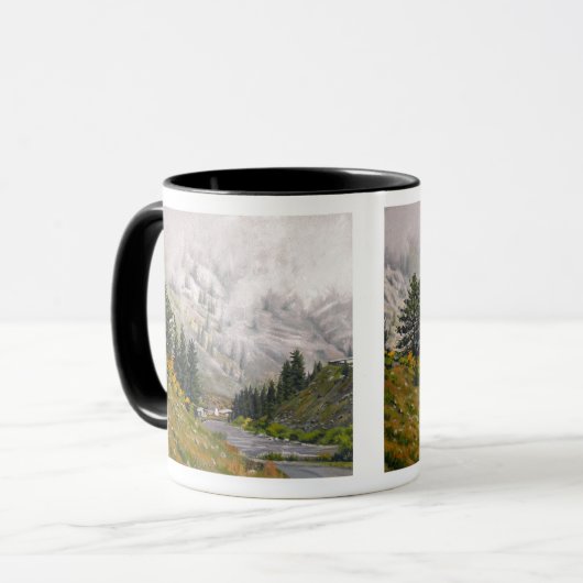 シーニックテイラーリバーコロラド絵画ズ マグカップ (正面左)