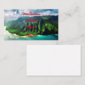 シーニックトロピカルカウアイハワイ島 名刺 (正面/裏面)