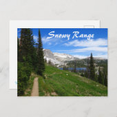 シーニックハイキングスノーウィーレンジマウンテンサミットワイオミング ポストカード (正面/裏面)