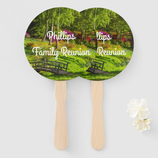 シーニックパークファミリー懇親会 ハンドファン (正面&裏面)