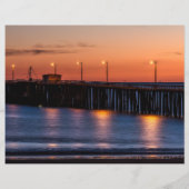 シーニックピズモビーチサンセットスクラップブック紙 (裏面)