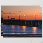 シーニックピズモビーチサンセットスクラップブック紙 (正面/裏面)