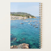 シーニックブルー海スペイントラベルフォト名前をカスタムする プランナー手帳 (裏面)