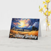 シーニックプレーリイラストレーション カード (黄色い花)