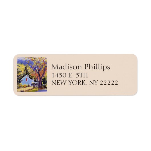 シーニックマウンテンキャビン差出人住所 ラベル (正面)